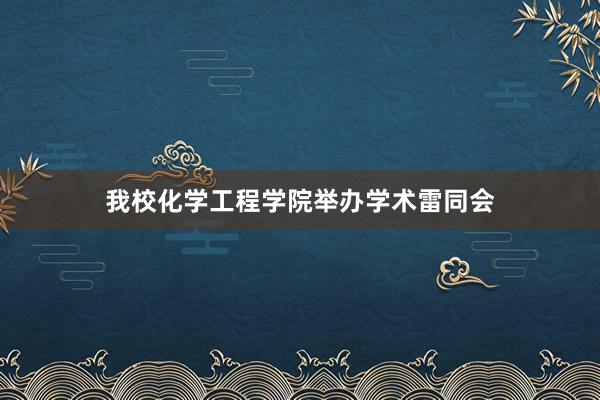 我校化学工程学院举办学术雷同会